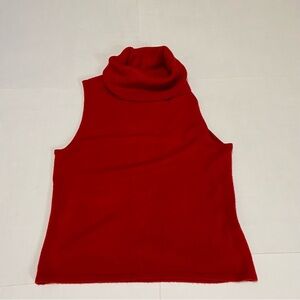 Scott Vibrant Red Knit Turtleneck Top
